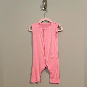 Kyte baby 6-12m sleeveless romper - ROSE